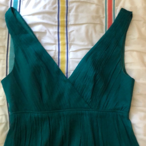 J. Crew Dresses & Skirts - Jcrew Chiffon Green Dress Size 0